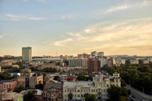 вид на город