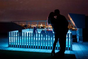 романтическое свидание на крыше